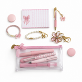 Pink Bow Gift Set — Stationery & Accessories Bundle