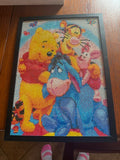 Winnie the Pooh & Friends Diamond Art — Completed & Framed