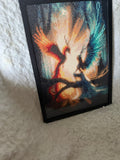 Phoenix & Mystic Faces-Framed Diamond Art Wall Decor (12X16)