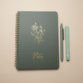 Sage Green Notes Spiral Notebook